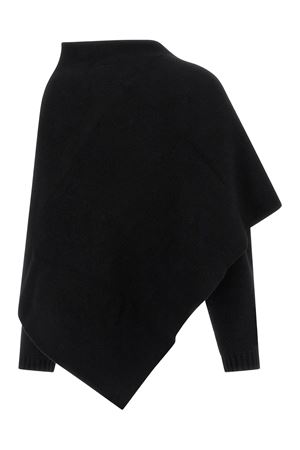 Cardigan in misto lana e cashmere nero ALBERTA FERRETTI | A058066010555